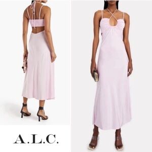 A.L.C Sienna Strappy Satin Slip Dress/Size 6